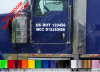 Custom RIG Trucking Business DOT GVW MCC License Fleet Door Decal Sign SET OF TWO